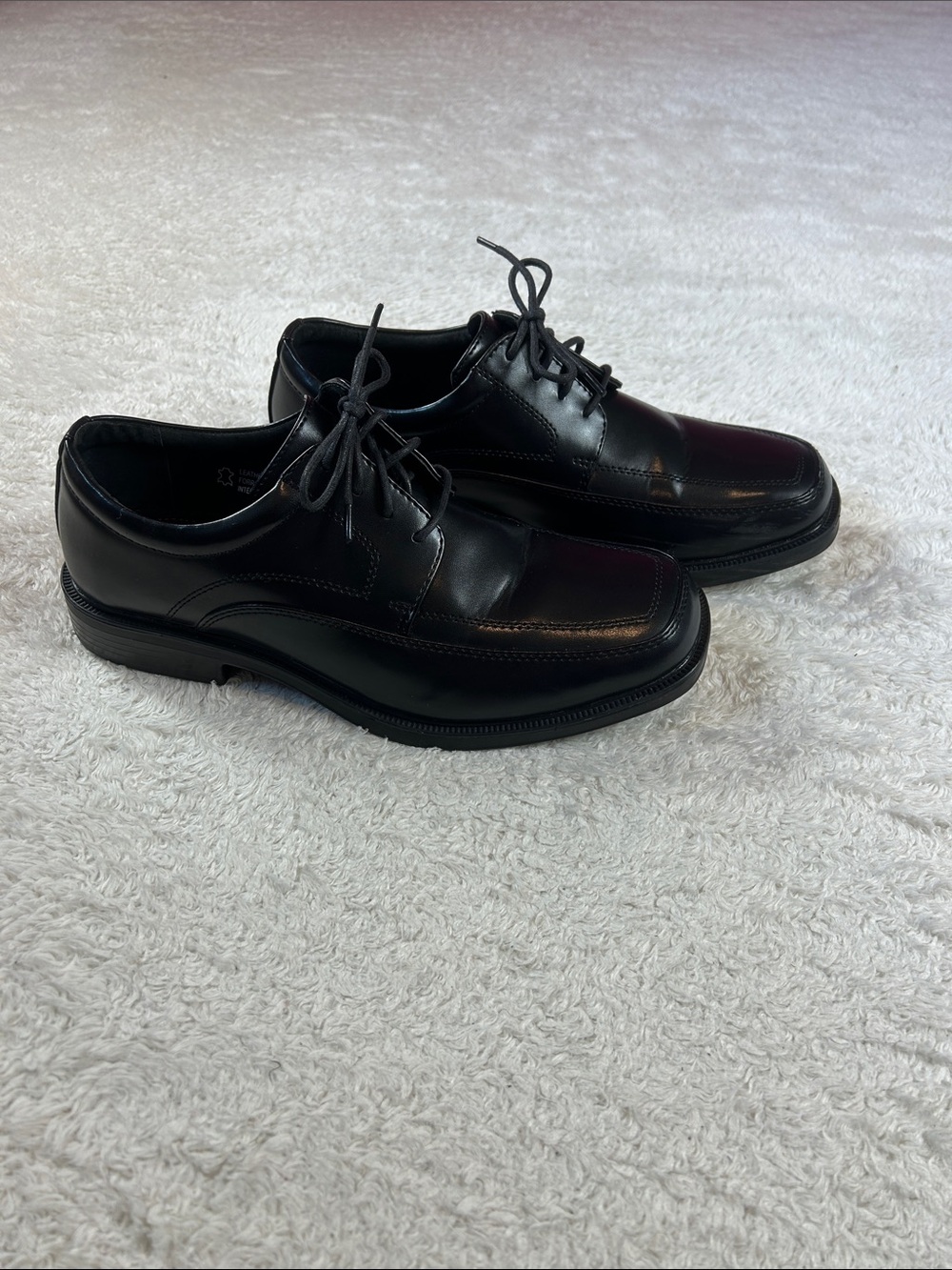 Dexter Comfort black square toed dress shoes 10